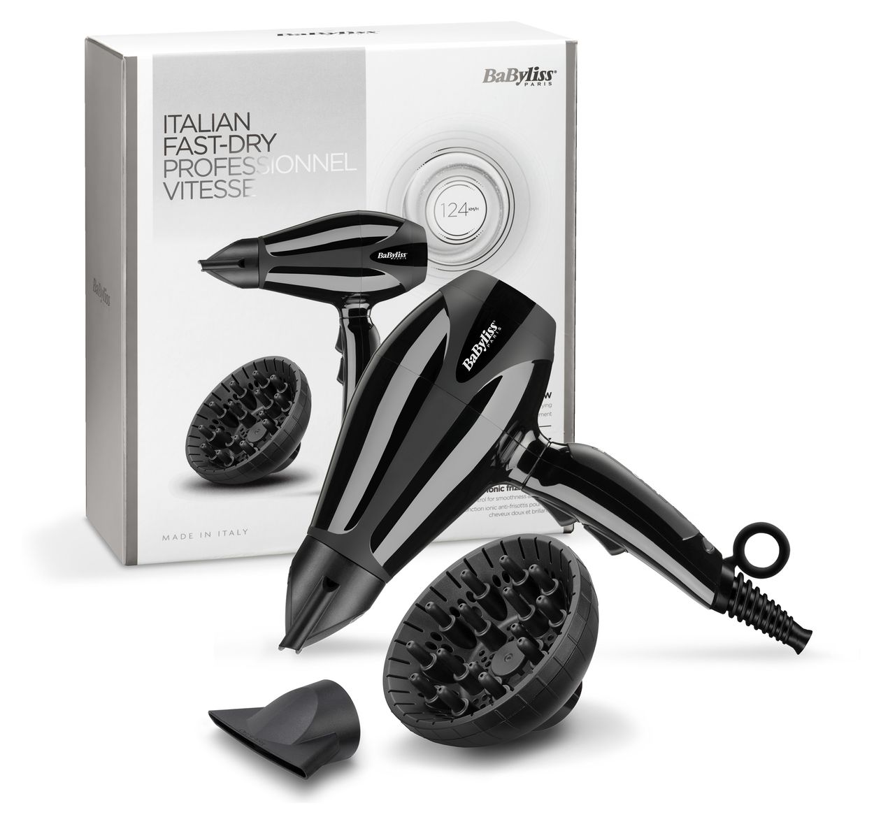 6715DE Compact Pro Haartrockner 2400 W  (Schwarz) 