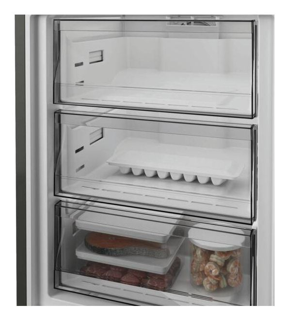 KGDNF20AMIN 297 l / 118 l Kühl-Gefrierkombi freistehend NoFrost 118 kWh Jahr  (Grau) 