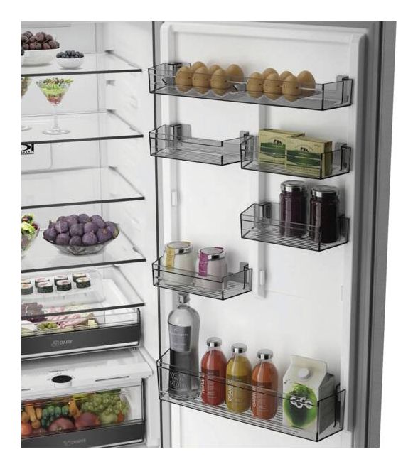 KGDNF20CDIN 297 l / 118 l Kühl-Gefrierkombi freistehend NoFrost 214 kWh Jahr  (Edelstahl) 