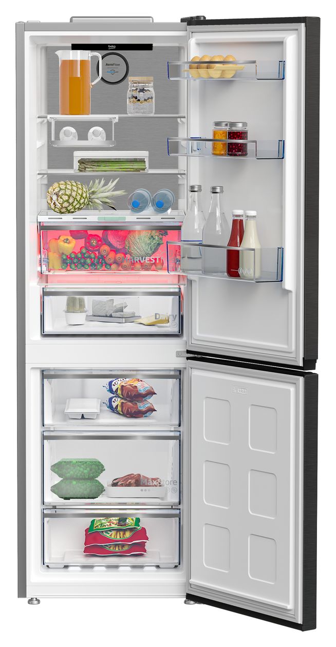 B5RCNA366LXBRW 210 l / 106 l Kühl-Gefrierkombi freistehend NoFrost 165 kWh Jahr  (Edelstahl) 