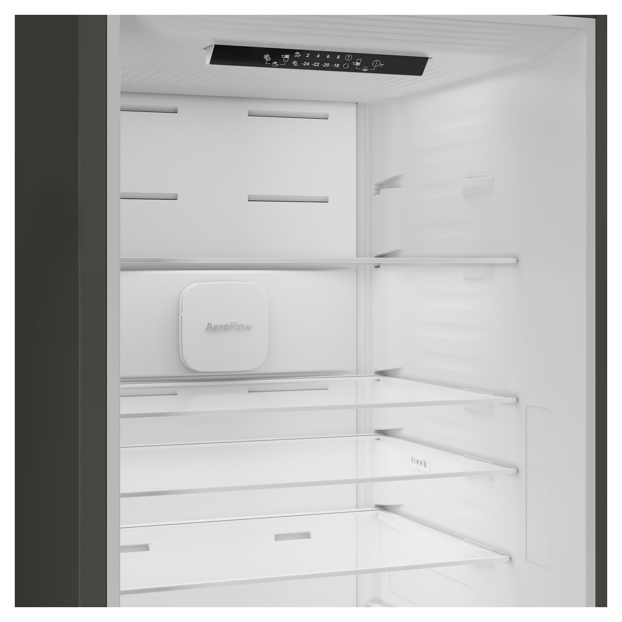 B5RCNA376HXB 252 l / 118 l Kühl-Gefrierkombi freistehend NoFrost 207 kWh Jahr  (Silber) 