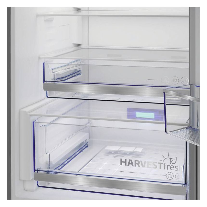 B5RCNA416HXB 297 l / 118 l Kühl-Gefrierkombi freistehend NoFrost 219 kWh Jahr  (Edelstahl) 