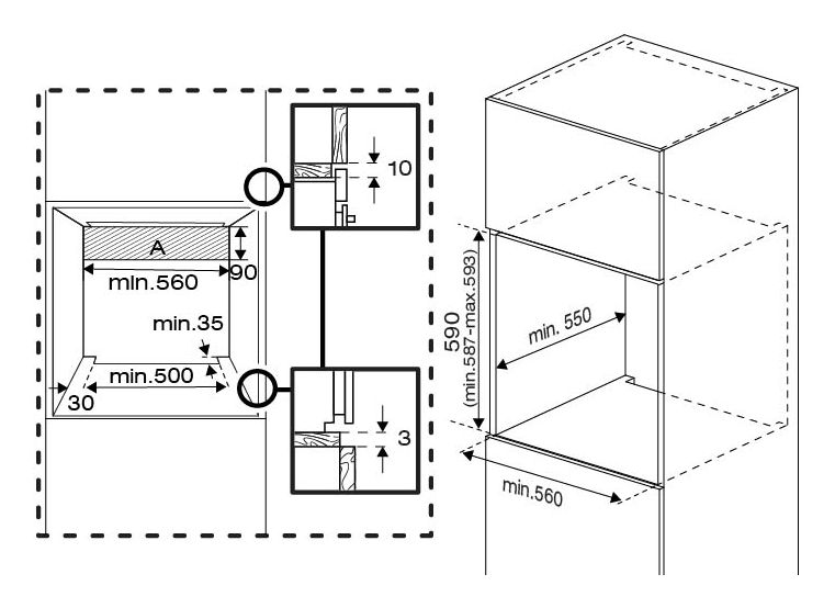 BBIS17300BCS Einbaubackofen groß AutoClean 