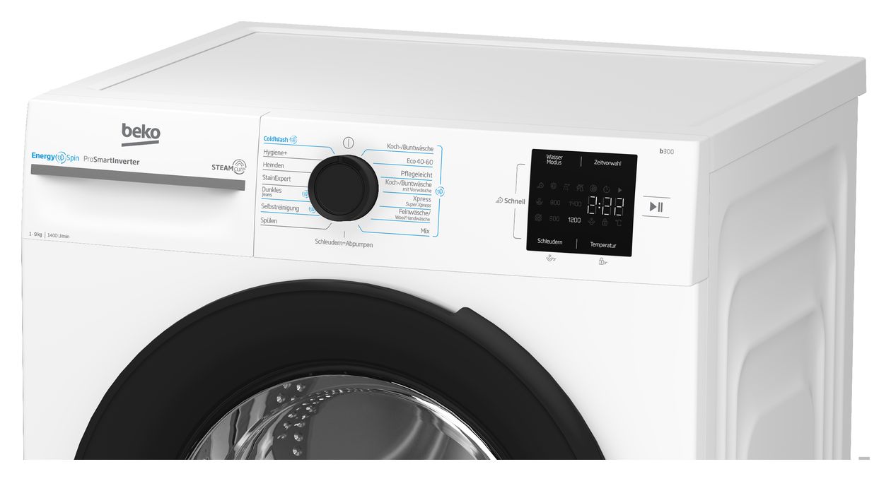 BM3WFU3941X 9 kg Frontlader Waschmaschine 1400 U/min AutoClean 