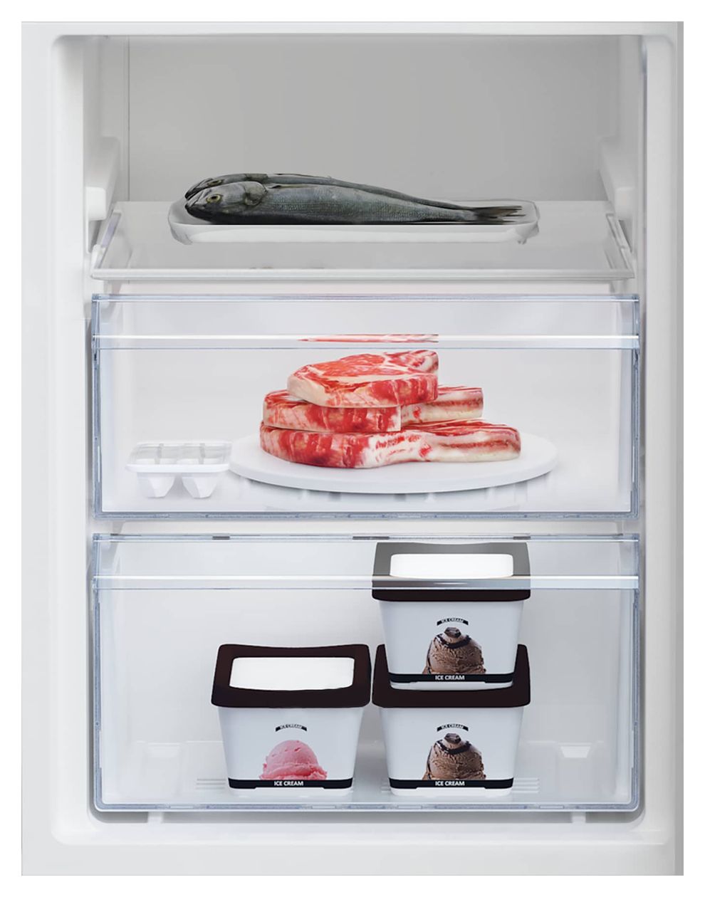 RCSA300K40SN 204 l / 87 l Kühl-Gefrierkombi freistehend 227 kWh Jahr  (Silber) 