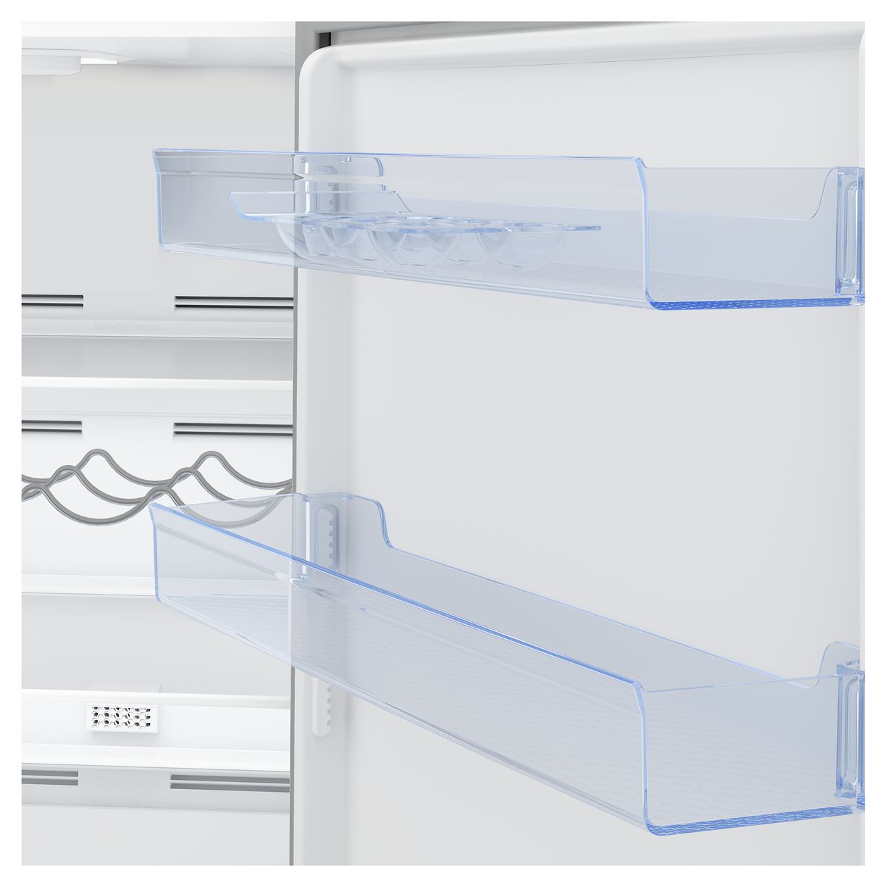 RCSA406K60XBN 266 l / 120 l Kühl-Gefrierkombi freistehend 162 kWh Jahr  (Edelstahl) 