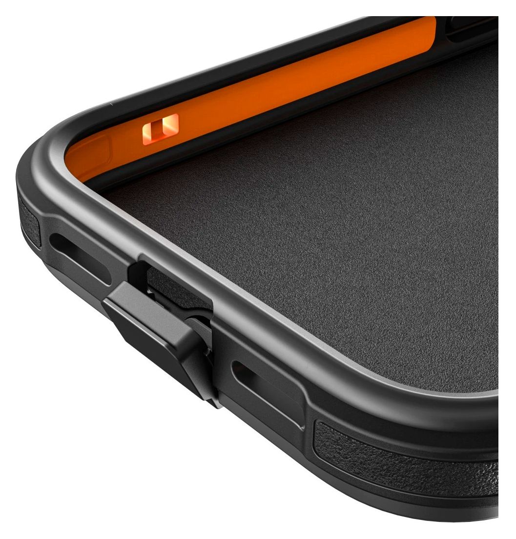 Ultra Robust Cover für Apple iPhone 17 Pro / 18 Pro  (Schwarz, Orange) 