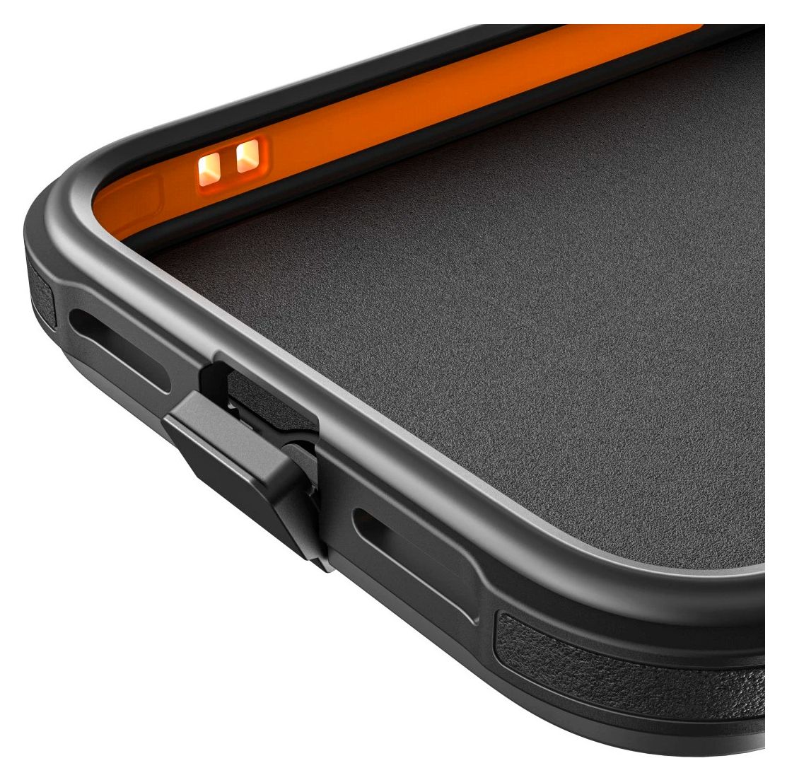 Ultra Robust Cover für Apple iPhone 17 Pro Max  / 18 Pro Max  (Schwarz, Orange) 