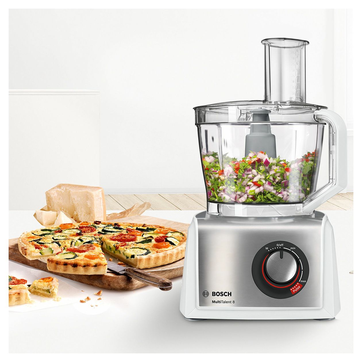 MC812S814 1250 W Küchenmaschine 3,9 l  (Edelstahl, Weiß) 