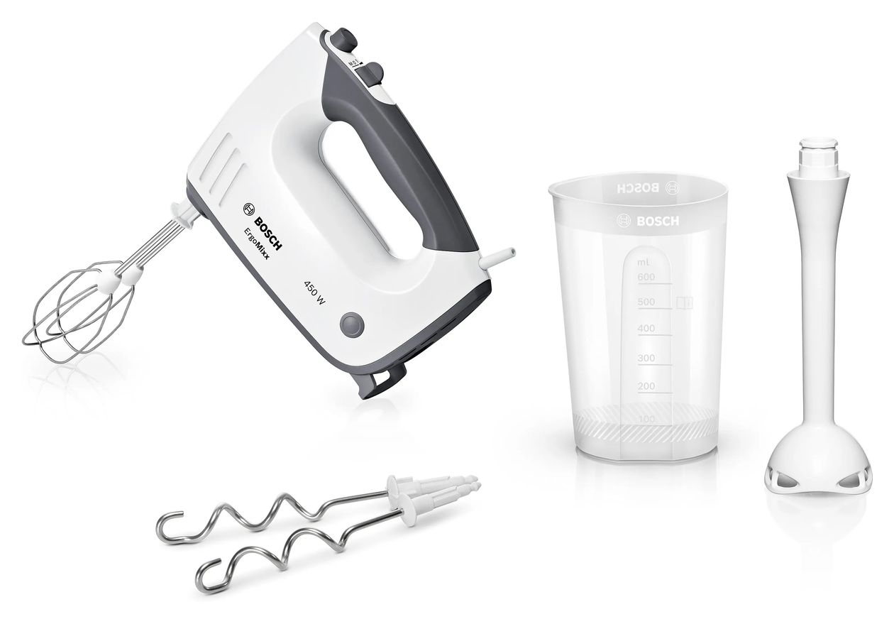 MFQ3545 ErgoMixx Handmixer 5 Stufen 450 W  (Grau/Weiß) 