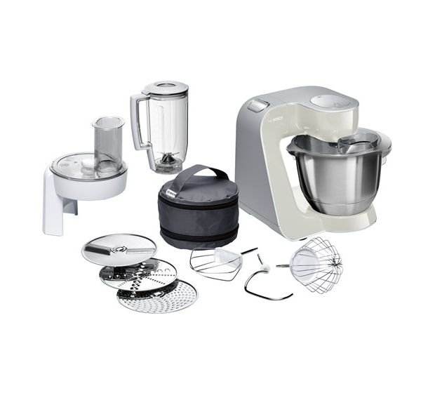 MUM58L20 1000 W Küchenmaschine 3,9 l (Grau, Edelstahl, Weiß) 