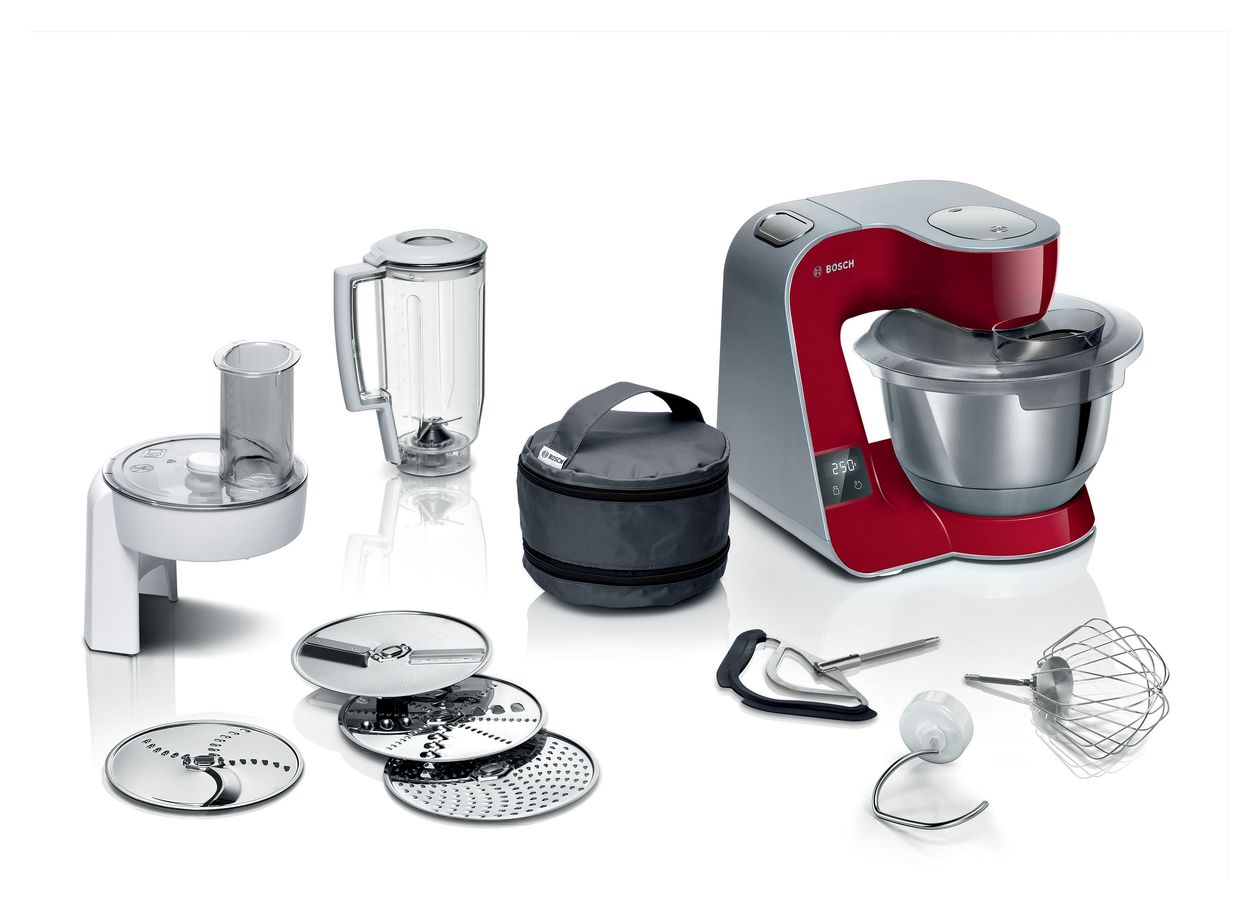 MUM5X720 1000 W Küchenmaschine 3,9 l mit Waage  (Rot, Silber) 
