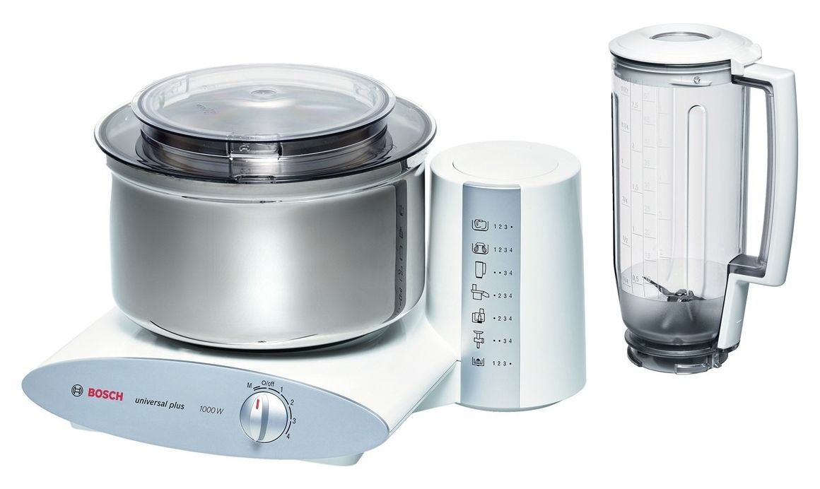 MUM6N21 1000 W Küchenmaschine 2 l  (Edelstahl, Weiß) 