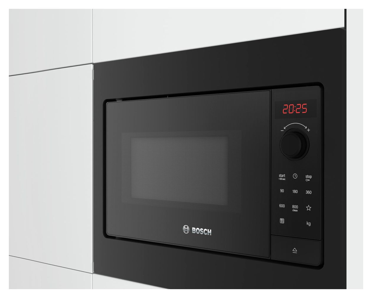 Serie 2 BFL523MB4 Einbau-Mikrowelle 800 W Größe: klein 5 Stufen (Schwarz) 