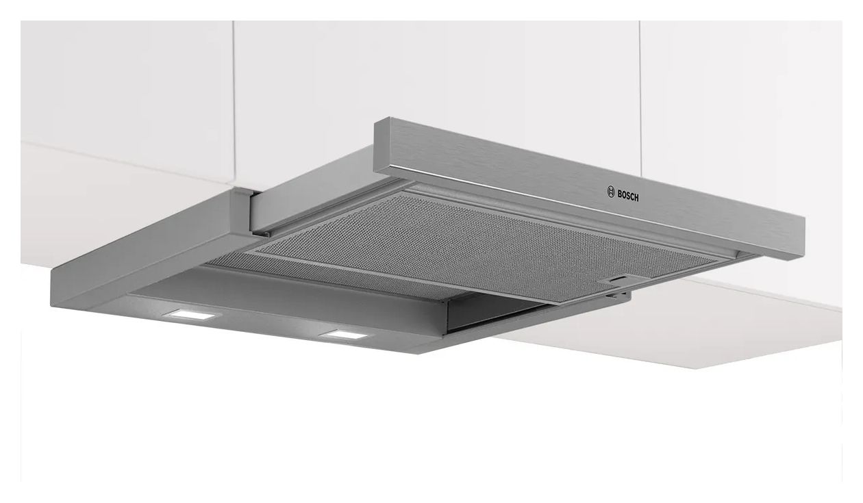Serie 2 DFL063W57 Abluft/Umluft Dunstabzugshaube/Esse Einbau 60 cm (Metallisch, Silber) 