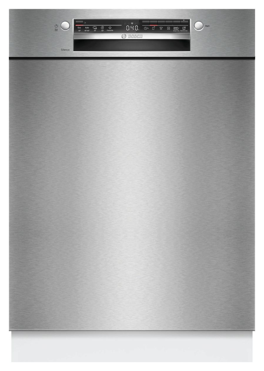 Serie 2 SMU2HVS06E 60 cm Geschirrspüler unterbaufähig leise 14 Maßgedecke aquaStop Funktion Wärmetauscher (Edelstahl) 
