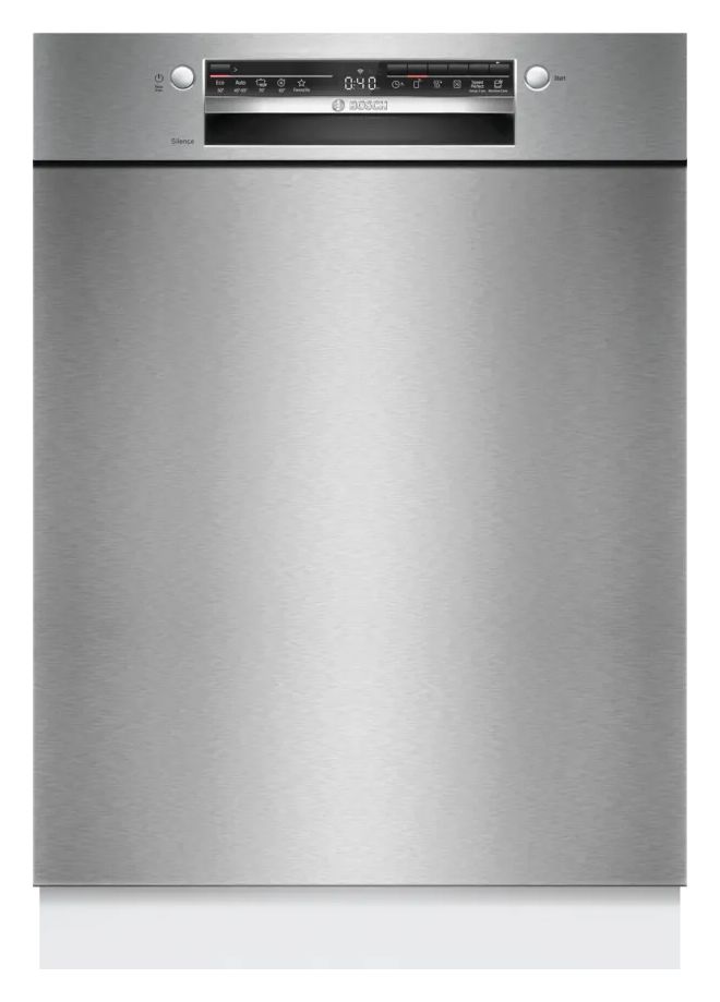 Serie 2 SMU2ITS09E 60 cm Geschirrspüler unterbaufähig leise 13 Maßgedecke aquaStop Funktion Wärmetauscher (Gebürsteter Stahl) 