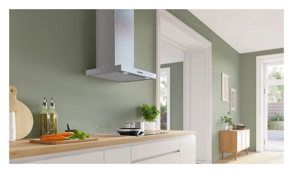 Serie 4 DWB65CC30 Abluft/Umluft Dunstabzugshaube/Esse Wand 60 cm (Metallisch) 