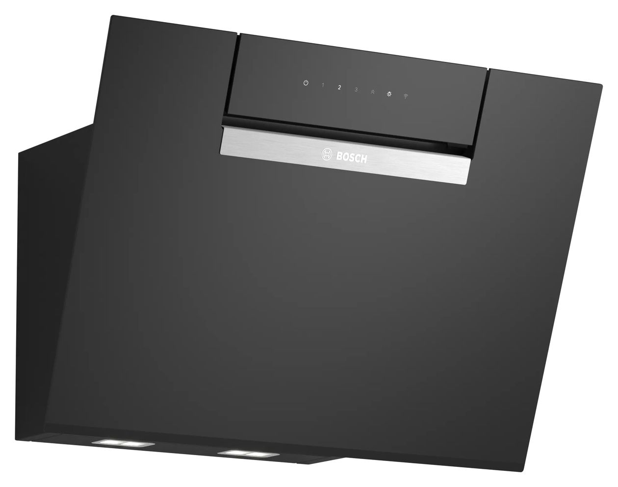 Serie 4 DWJ67FN60 Umluft Dunstabzugshaube/Esse Wand 60 cm (Schwarz, Edelstahl) 