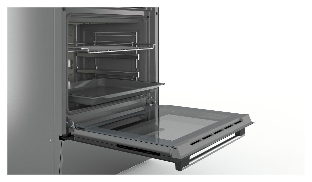 Serie 4 HKR39C250 Freistehender Herd Elektro normal Variabler Doppelgrill 7 Beheizungsarten mit Glaskeramik Kochfeld 