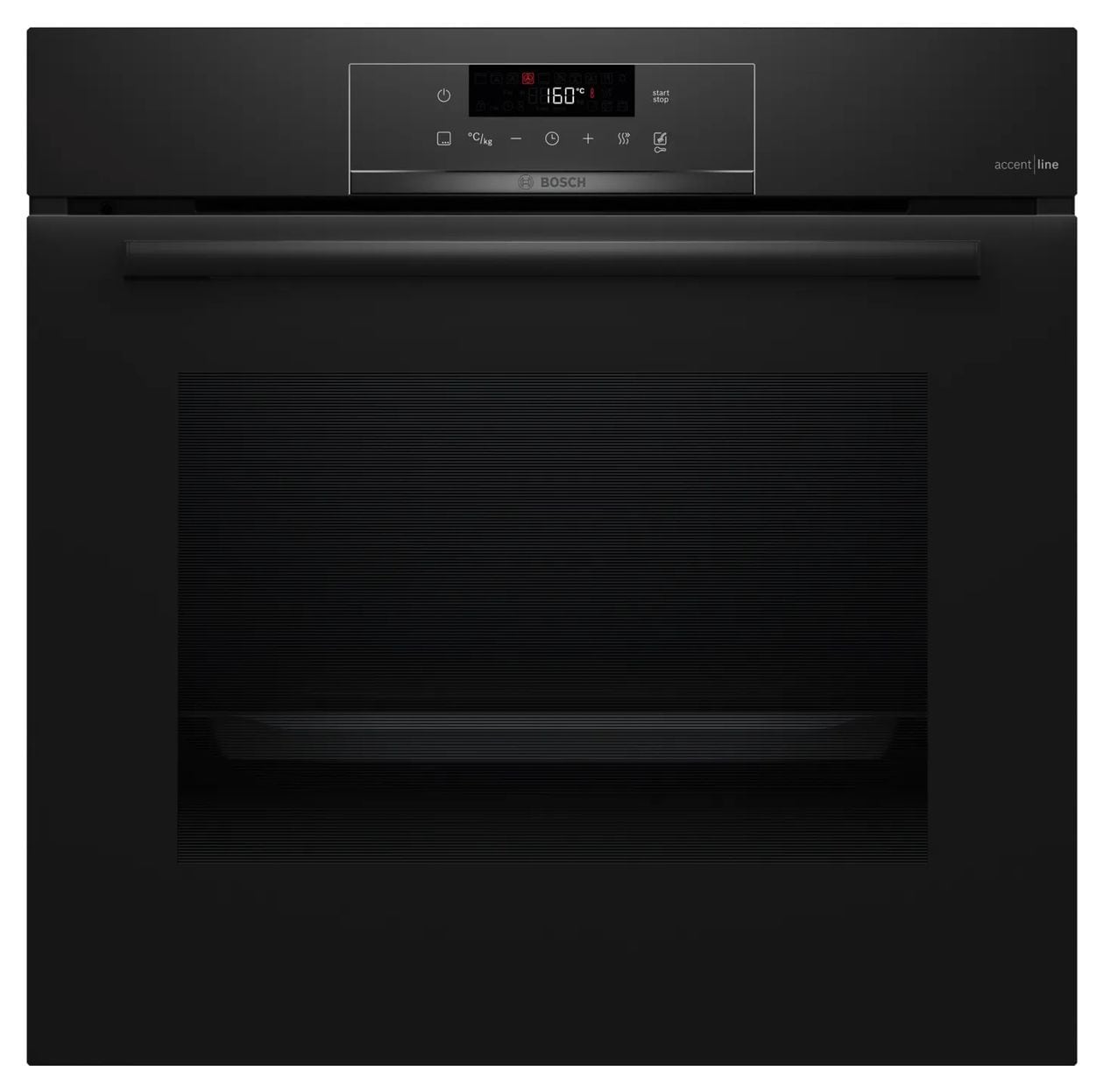 Serie 4 HQA4720B3 Einbaubackofen groß Dampfgaren AutoClean (Schwarz) 