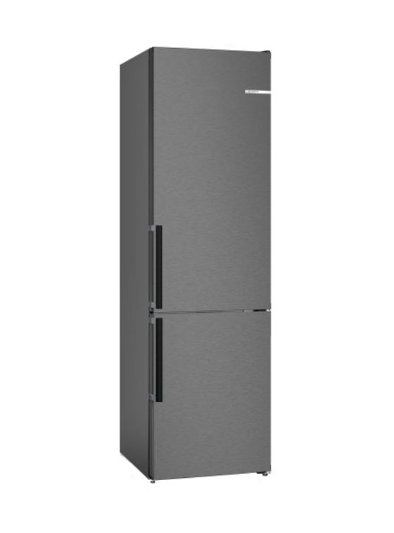 Serie 4 KGN39VXBT 260 l / 103 l Kühl-Gefrierkombi freistehend NoFrost 129 kWh Jahr  (Schwarz) 