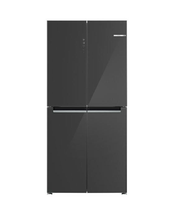 Serie 4 KMC85LEEA Side-by-Side Kühl-/ Gefrierkombination French Door 324 l / 223 l 322 kWh NoFrost 1895 mm x 855 mm  (Grau) 