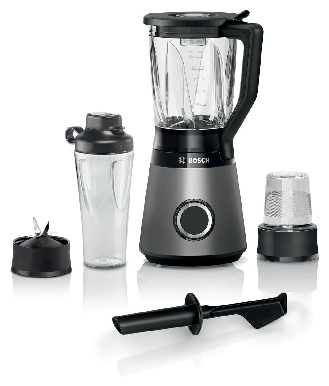 Serie 4 MMB6177S VitaPower 1,5 l Standmixer 2 Geschwindigkeiten 1200 W  (Schwarz, Silber) 