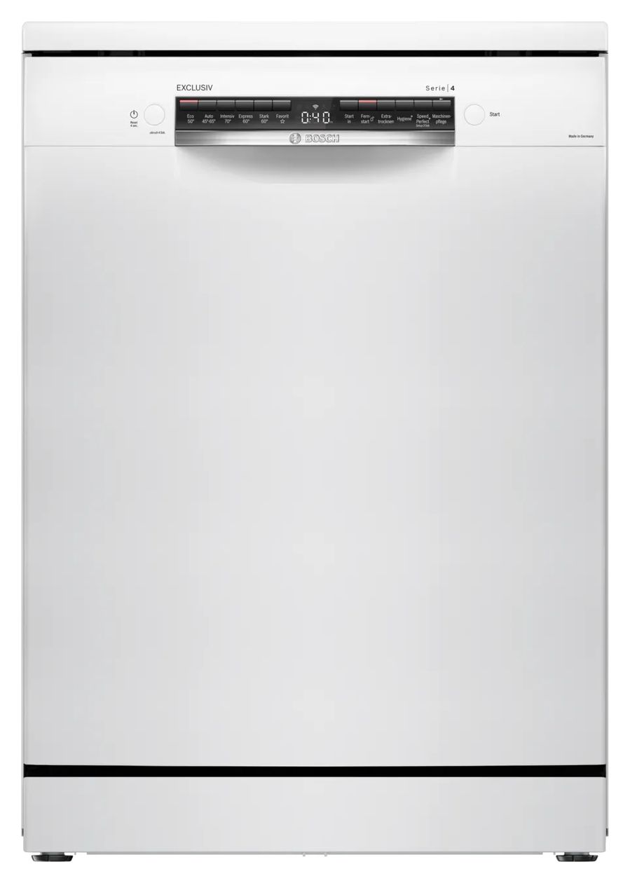 Serie 4 SMS4EBW03D 60 cm Geschirrspüler freistehend Sehr leise 13 Maßgedecke aquaStop Funktion Wärmetauscher/EfficientDry 