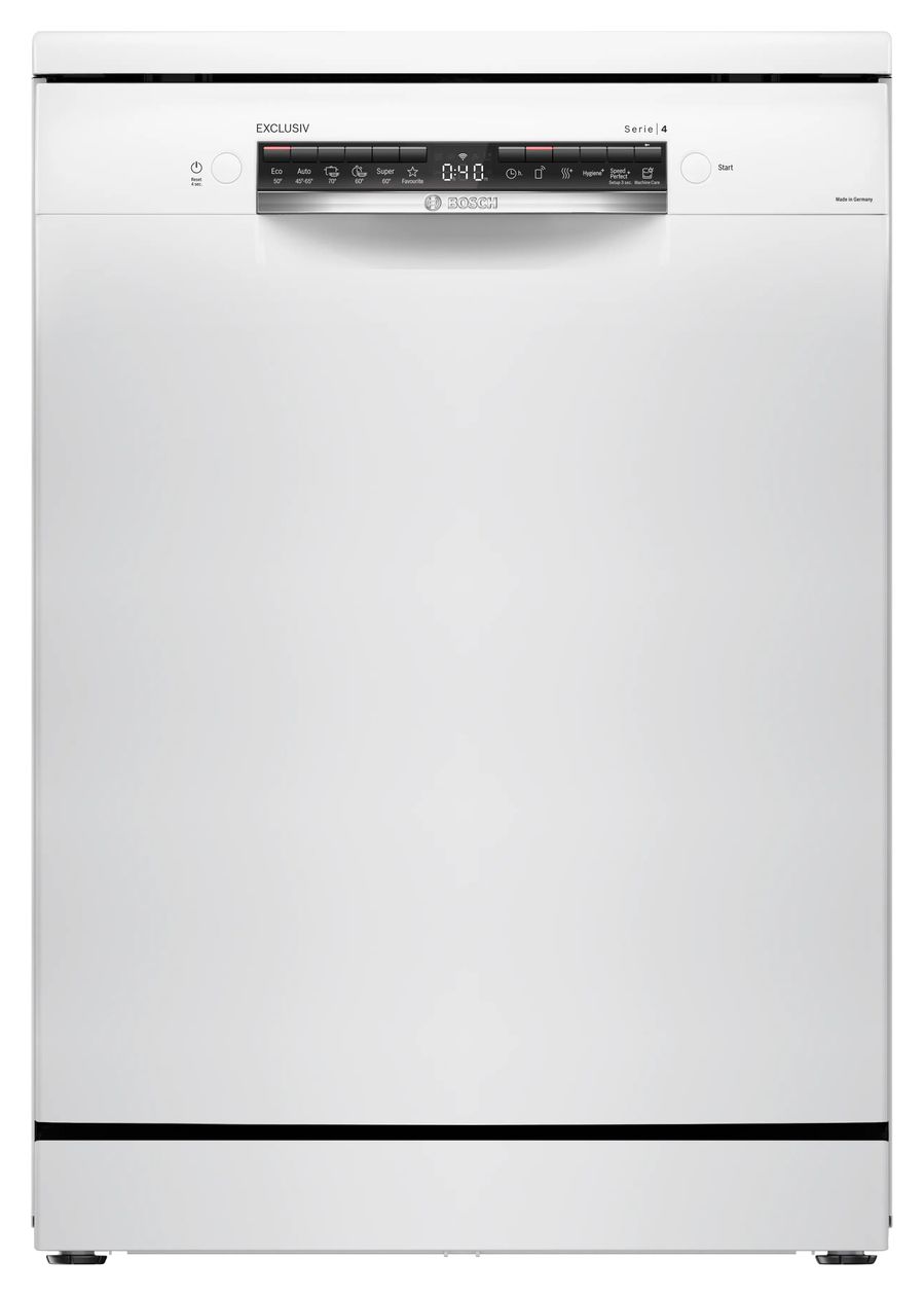 Serie 4 SMS4EBW0ME 60 cm Geschirrspüler freistehend Sehr leise 13 Maßgedecke aquaStop Funktion Wärmetauscher/EfficientDry 