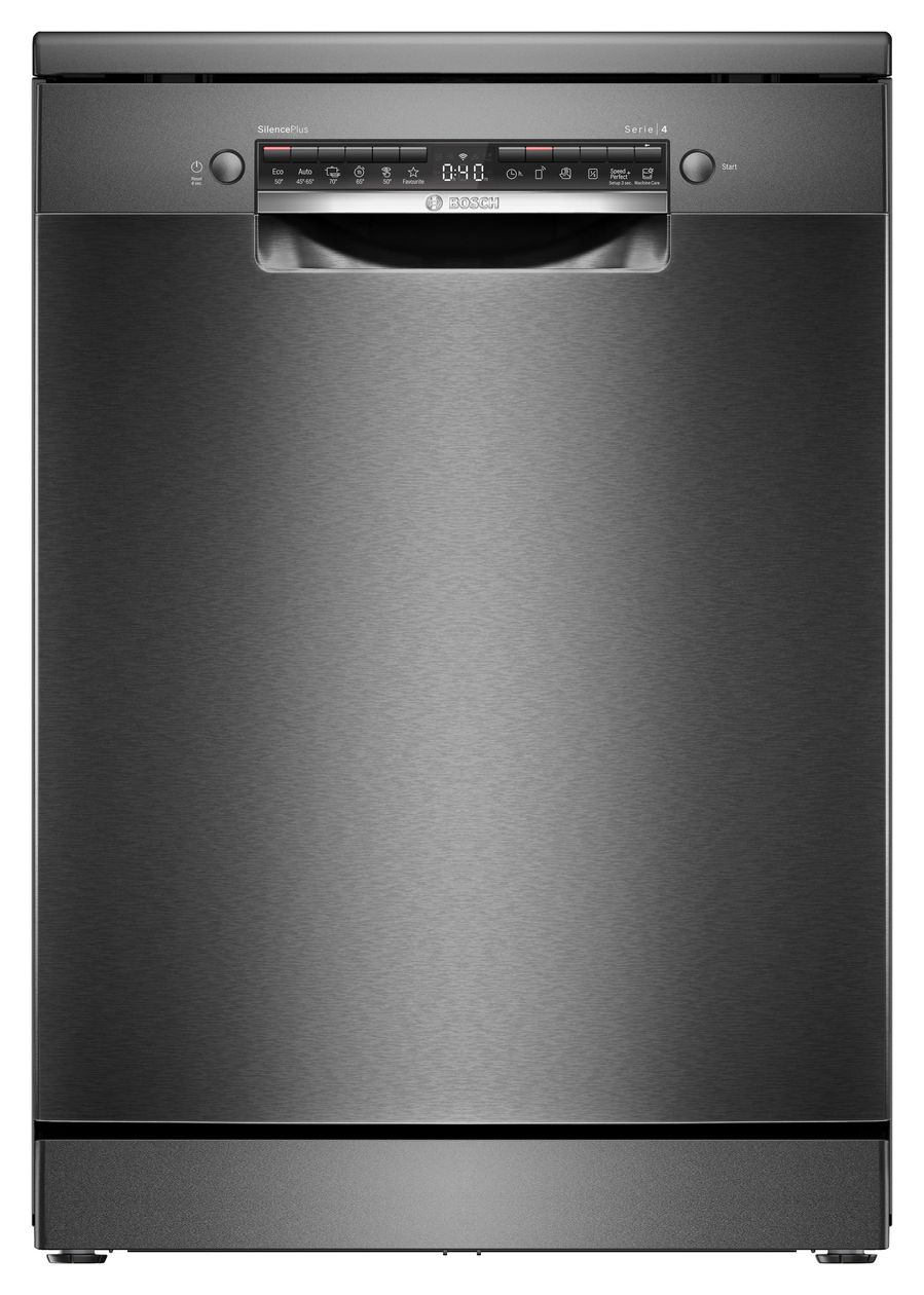Serie 4 SMS4EMC06E 60 cm Geschirrspüler freistehend Sehr leise 14 Maßgedecke aquaStop Funktion Wärmetauscher 