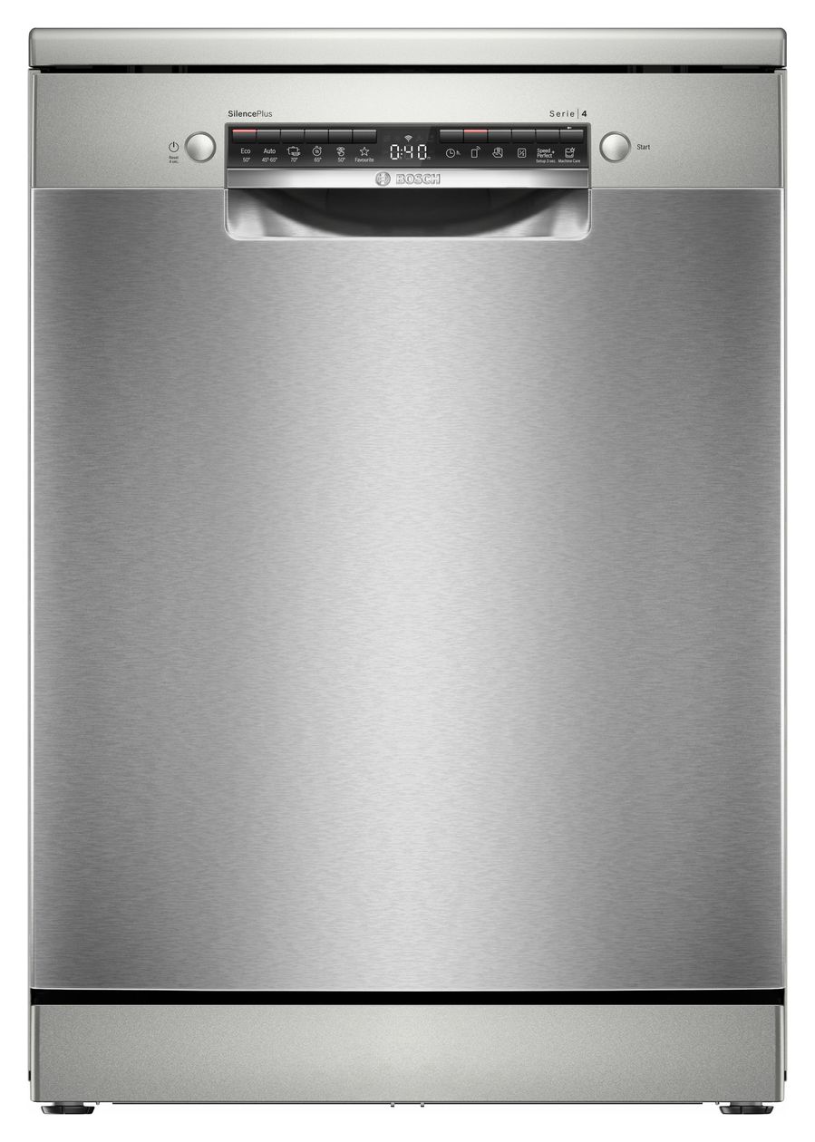 Serie 4 SMS4EMI06E 60 cm Geschirrspüler freistehend Sehr leise 14 Maßgedecke aquaStop Funktion Wärmetauscher 