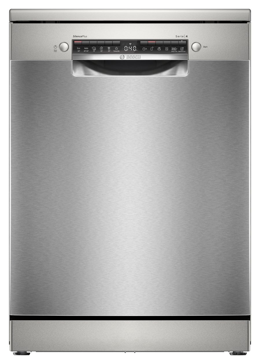 Serie 4 SMS4EVI08E 60 cm Geschirrspüler freistehend Leise 14 Maßgedecke aquaStop Funktion Heat exchanger/Drying assistant 