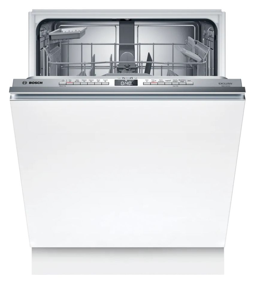 Serie 4 SMV4HBX02D 60 cm Geschirrspüler vollintegriert (ohne Front) Sehr leise 13 Maßgedecke aquaStop Funktion Wärmetauscher 