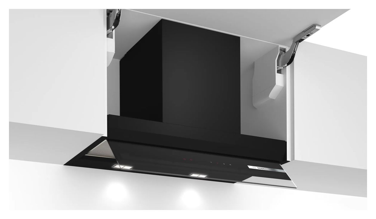 Serie 6 DBB67AM60 Abluft/Umluft Dunstabzugshaube/Esse Einbau 597 mm (Schwarz) 