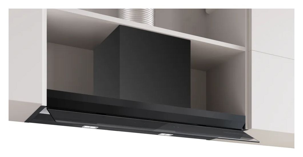 Serie 6 DBB97DP60 Abluft/Umluft Dunstabzugshaube/Esse Einbau 90 cm (Schwarz) 