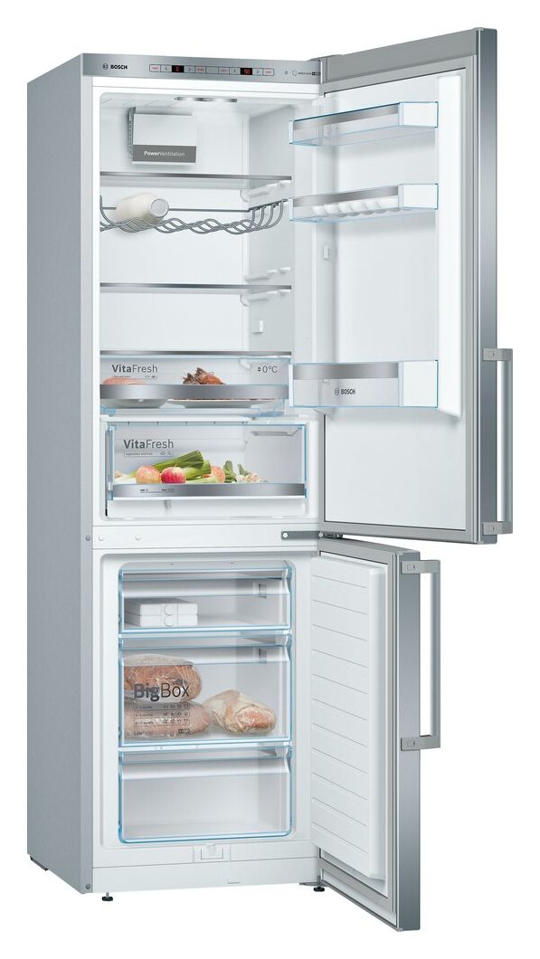 Serie 6 KGE368ICP 214 l / 94 l Kühl-Gefrierkombi freistehend 149 kWh Jahr  (Grau) 