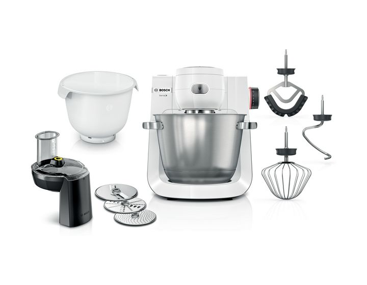 Serie 6 MUMS6EW23D 1600 W Küchenmaschine 5,5 l (Schwarz, Edelstahl, Weiß) 