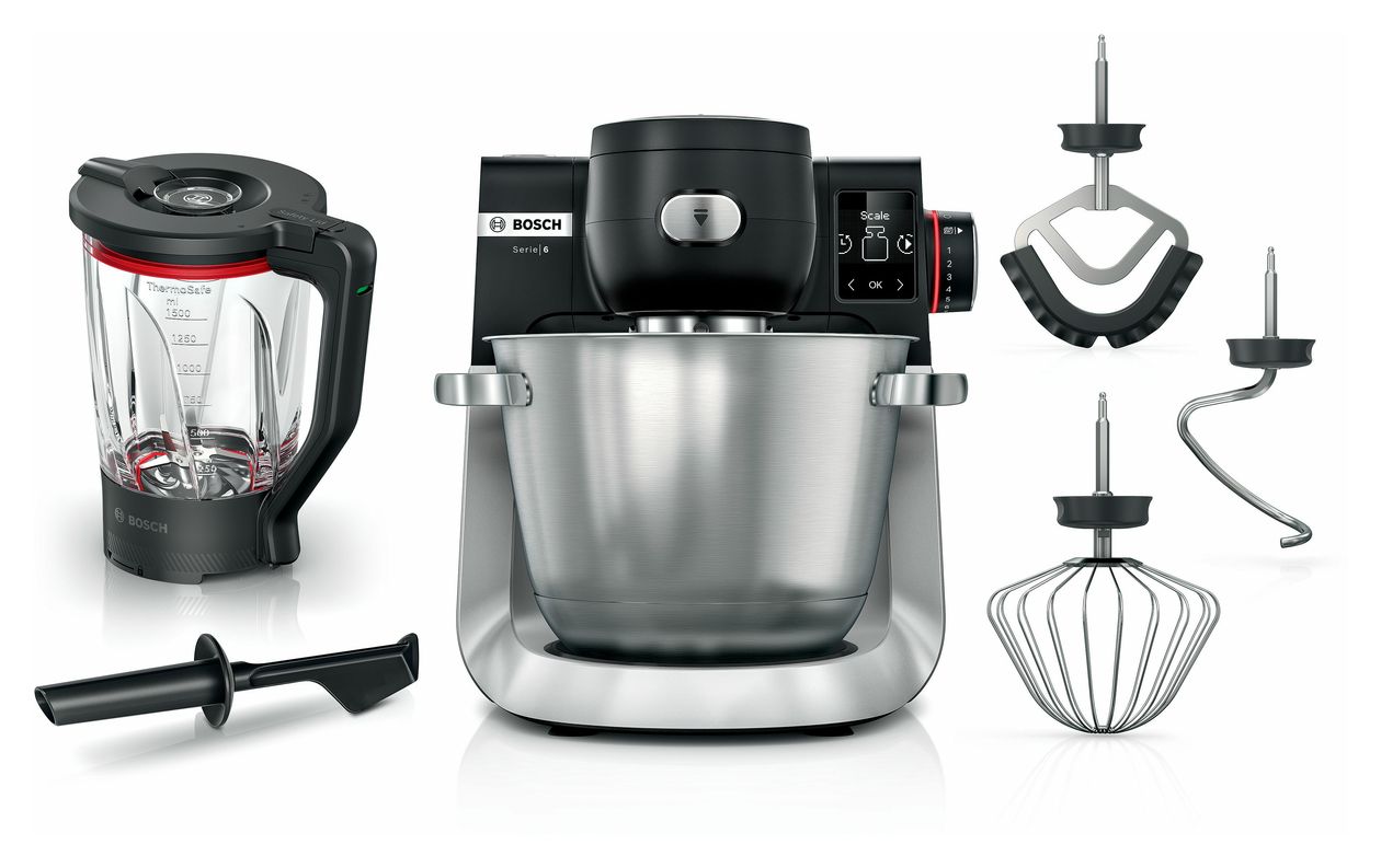 Serie 6 MUMS6ZS17 1600 W Küchenmaschine 5,5 l  (Schwarz, Edelstahl) 