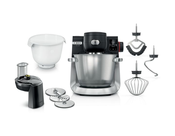 Serie 6 MUMS6ZS23D 1600 W Küchenmaschine 5,5 l mit Waage (Schwarz, Edelstahl, Weiß) 