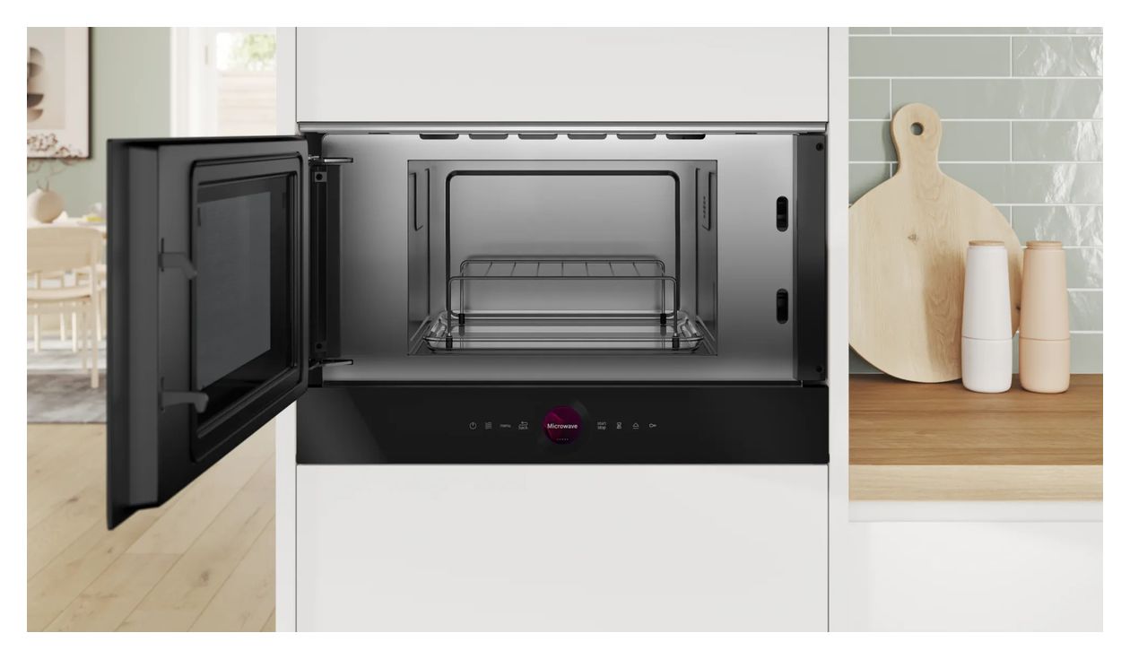 Serie 8 BEL7321B1 Einbau-Mikrowelle 900 W Größe: mittel Grill (Schwarz) 