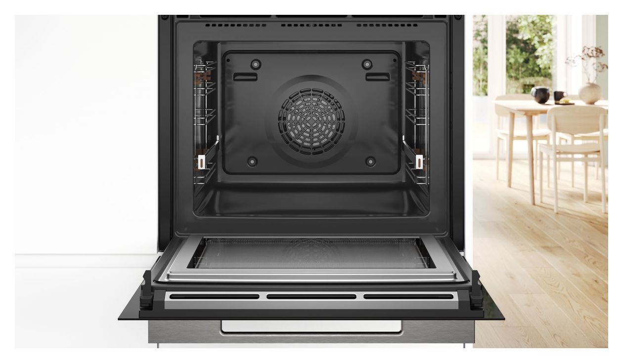 Serie 8 HMG776NB1 Einbaubackofen groß AutoClean Mikrowelle 