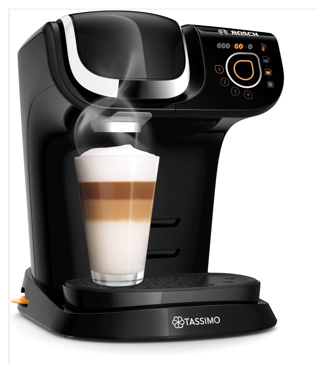 TAS6502 Tassimo My Way 2 Kaffeekapsel Maschine  (Schwarz, Chrom) 