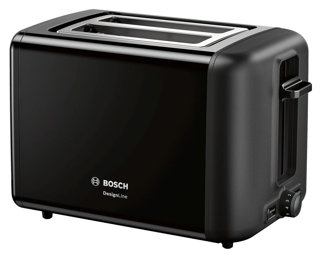 TAT3P423DE DesignLine Toaster 970 W 2 Scheibe(n)  (Schwarz) 