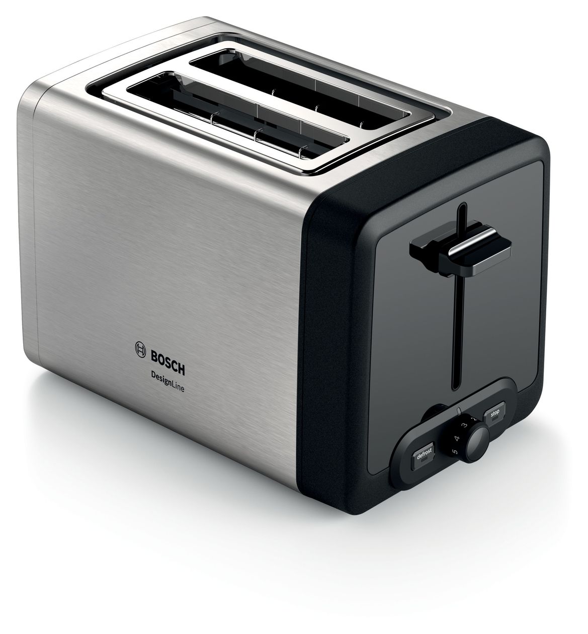 TAT4P420DE DesignLine Toaster 970 W 2 Scheibe(n)  (Schwarz, Silber) 