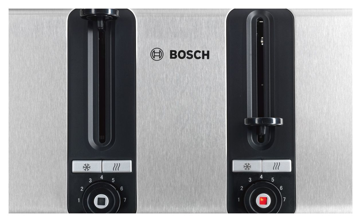 TAT7S45 Toaster 1800 W 4 Scheibe(n)  (Schwarz, Edelstahl) 