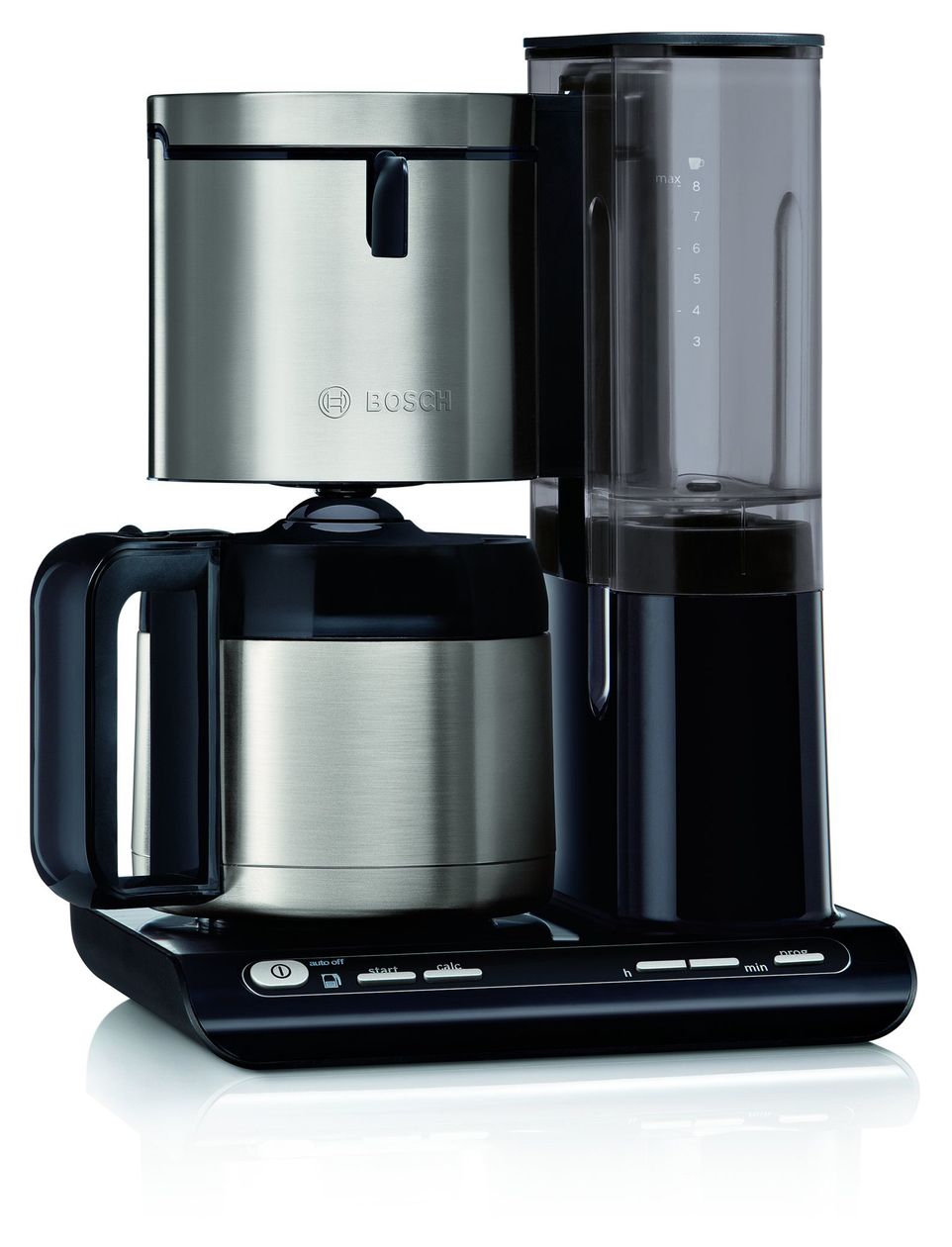 TKA8A683 Styline 8 Tassen Thermo Filterkaffeemaschine 1,1 l  (Schwarz, Edelstahl) 