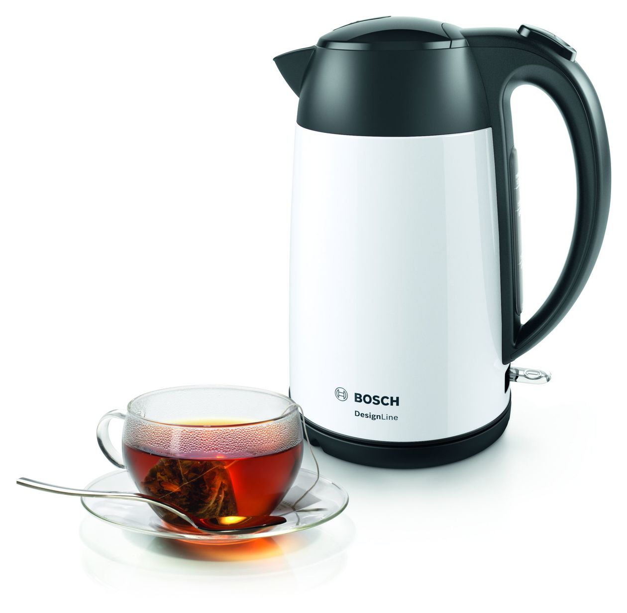 TWK3P421 DesignLine 1,7 l Wasserkocher 2400 W  (Schwarz, Weiß) 