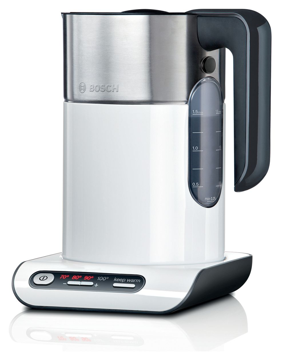 TWK8611P Styline 1,5 l Wasserkocher 2400 W (Anthrazit, Edelstahl, Weiß) 
