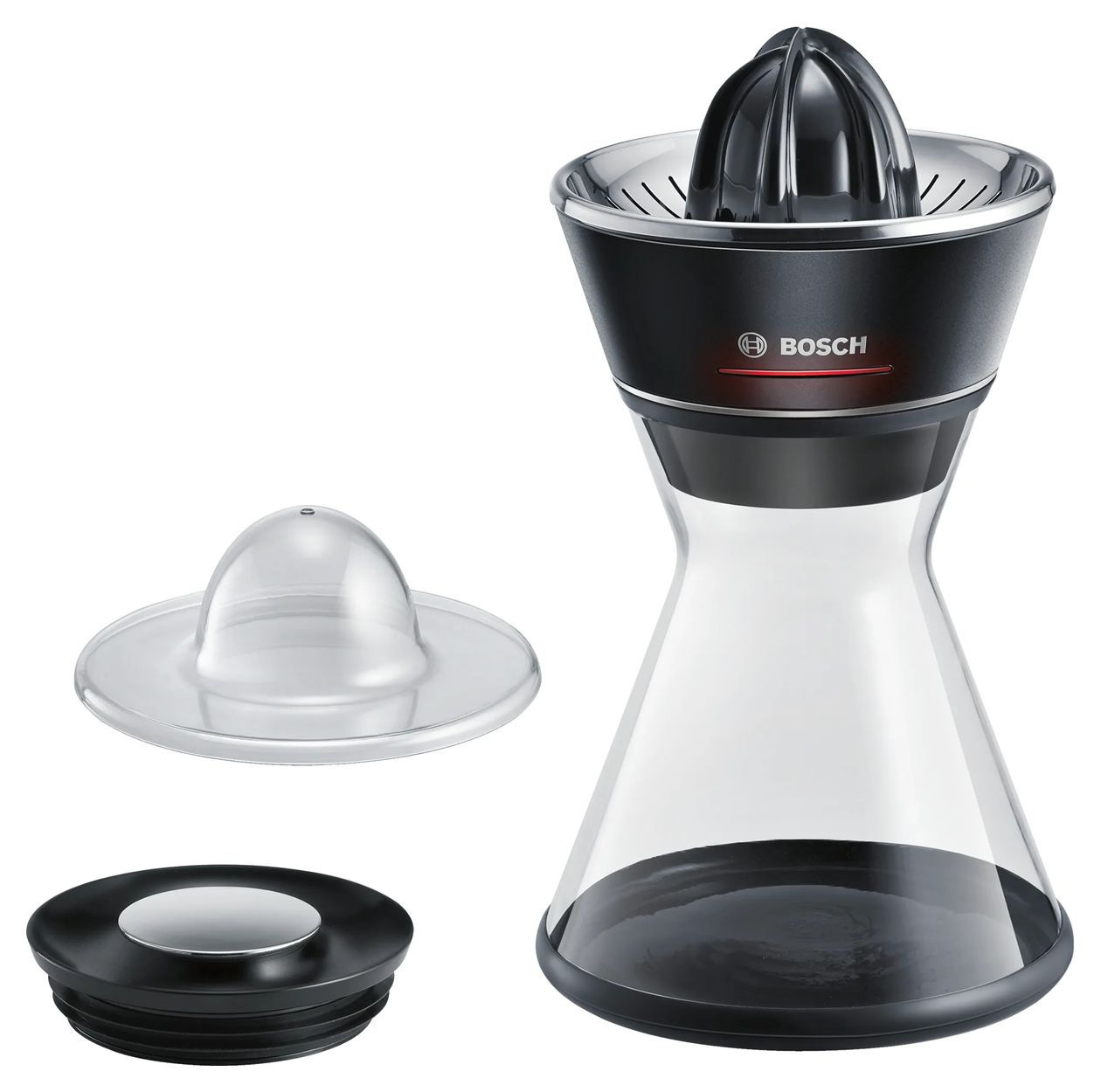 VitaStyle MCP72GPB Zitruspresse (Schwarz, Transparent) 
